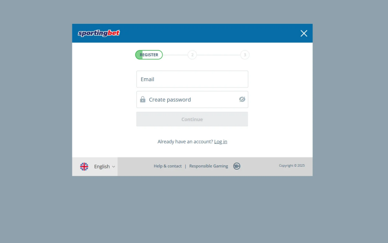 Inregistrare Sportingbet – formular creare cont